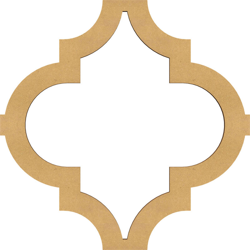 Panneaux muraux en bois Marrakech, Jaune, H 7 3/8 po x l 7 3/8 po x P 3/8 po