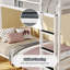 Lits peu encombrants, lit simple en métal blanc, rangement moderne pour la maison