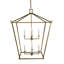 Luminaire suspendu carré 8 lumières