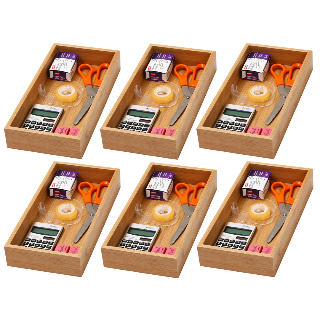 Sartin 2" H x 6" W x 12" D Organizer Set Rebrilliant