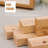 2-Person Nut-brown+Black Rectangular Solid Wood+Iron Bar Table Sets