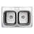 Halsted 33'' L Double Bowl Stainless Steel Kitchen Sink