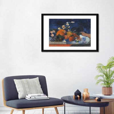 'Mona Mona, Savoureux' by Paul Gauguin Painting Print on Canvas