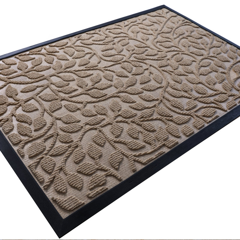 Personalizable Non-Slip Outdoor Doormat, 43.2cm W x 76.2cm L, Khaki