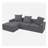Convertible Modular Sectional Sofa Set Popular Microfiber Fabric Compression Sofa-1350057653