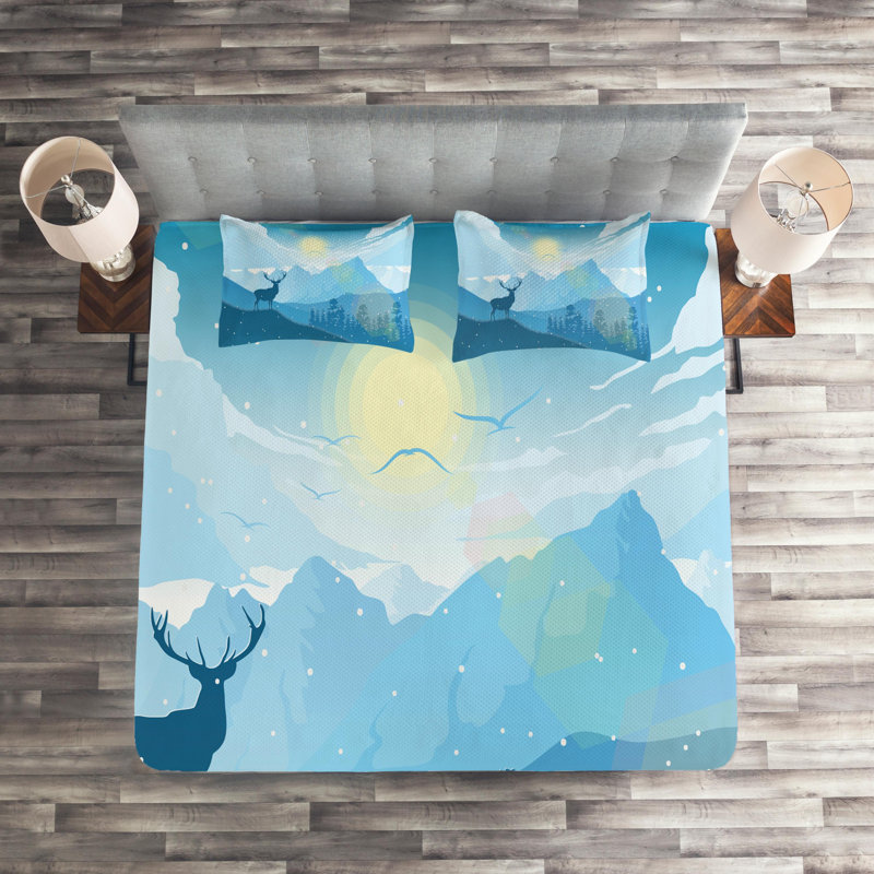 Rustic Coverlet, King Bedspread + 2 Shams