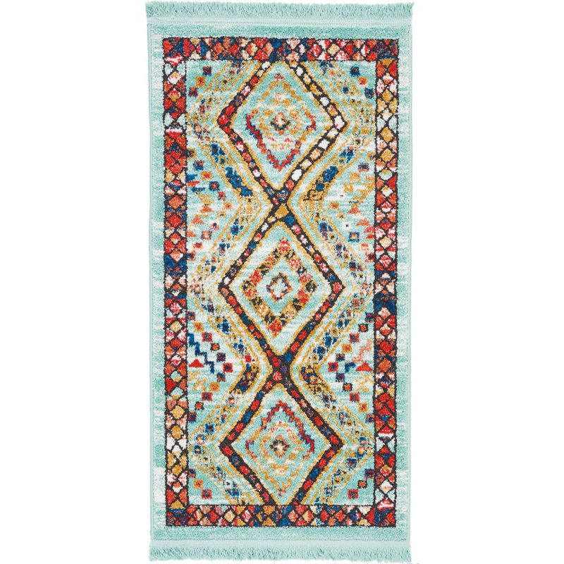 Geometric Indoor Rug, Rectangle 2'2" x 4'3"