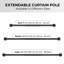 Aspire Homeware Adjustable Blackout Curtain Rod With Hardware Accessories-2112370189-2112370191