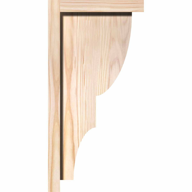 Douglas Fir Smooth Finish Ridgewood Corbel with Backplate