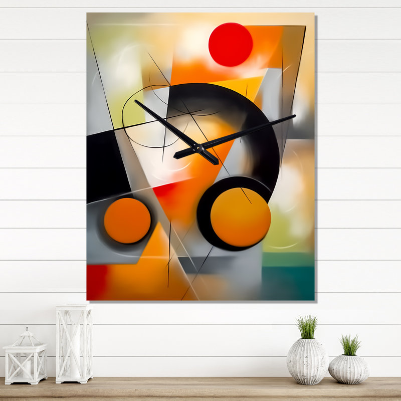 Jalanna - Abstract Modern Wall Clock, H 32 po x l 24 po x P 1 po