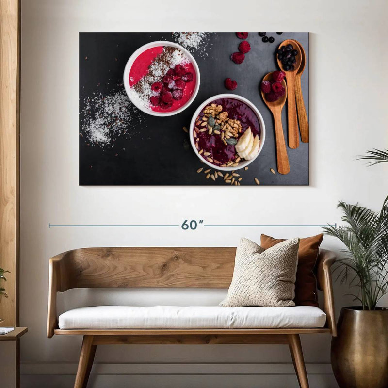 Yarlin Blueberries Smoothie, 32" H x 48" W