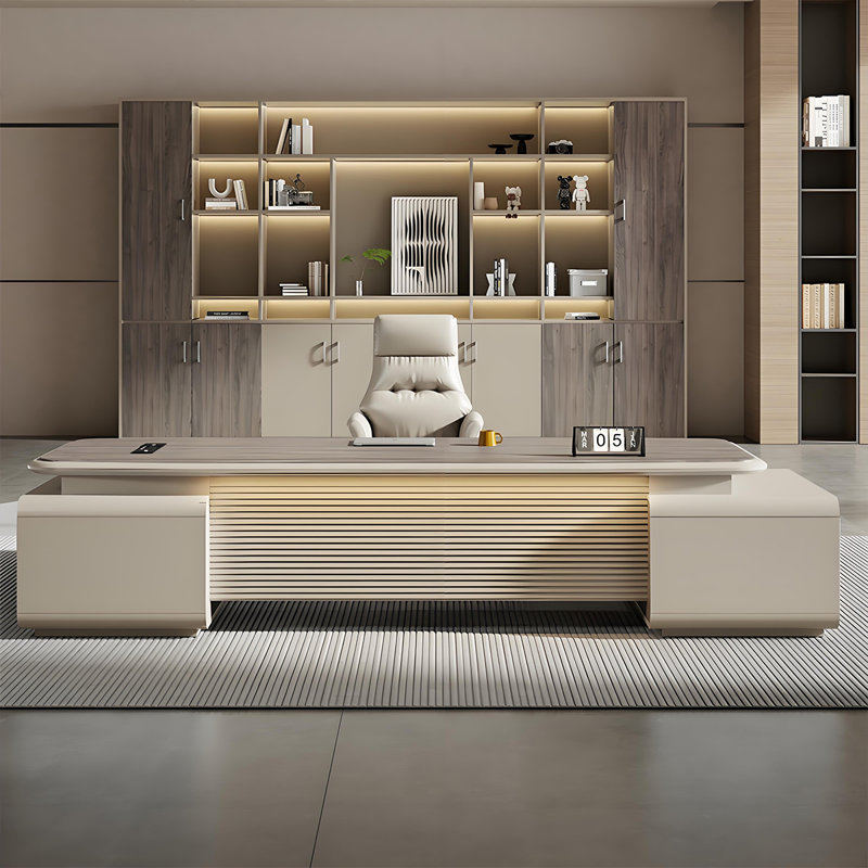 Bureau double 94,49 po Modern, H 29,53 po x l 94,49 po x P 70,87 po