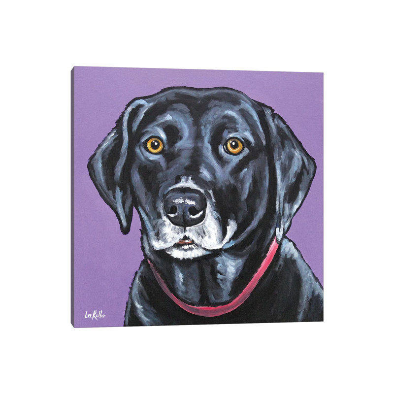 Black Lab - Fifi - Wrapped Canvas Print, 30.48 cm H x 30.48 cm W