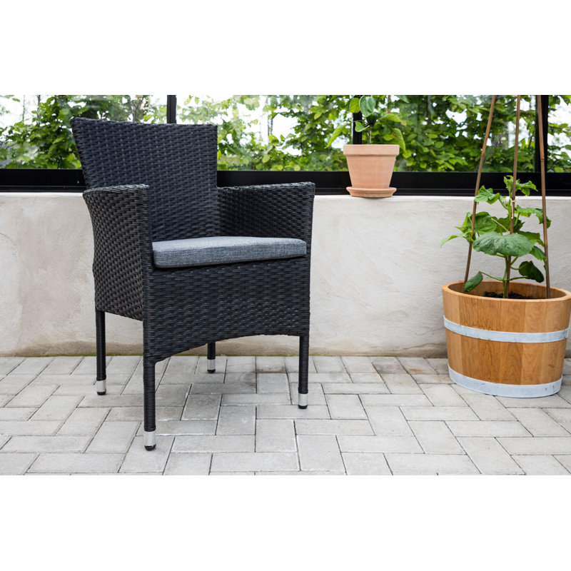 Annalia Aluminium DIning Chair, Black, Grey