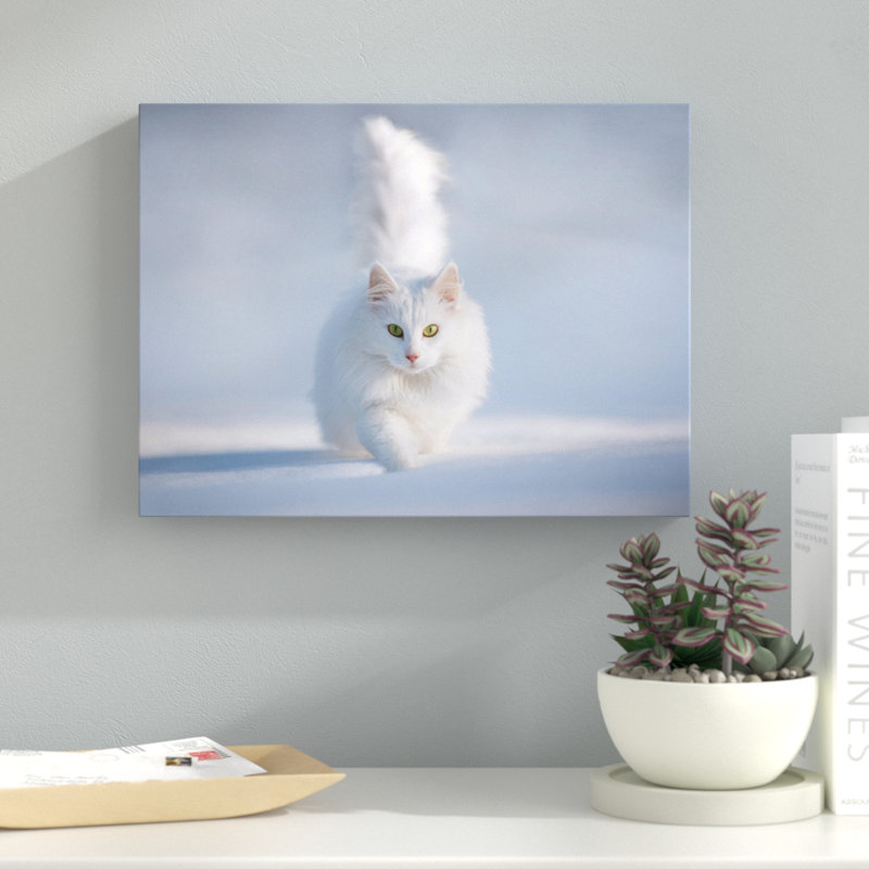 'Yellow Eyes' Photographic Print on Wrapped Canvas, 12" H x 16" W x 1.5" D