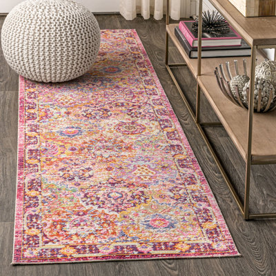 Stgeorge Bohemian Medallion Deep Fuchsia Rug