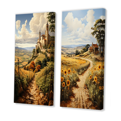 «Espagne Golden Fields Méditerranée», 2 pièces