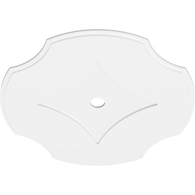 40"OD x 3"ID x 14"C x 1"P Percival Architectural Grade PVC Contemporary Ceiling Medallion
