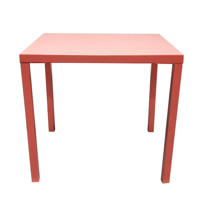 Garvyn Square Metal Extendable Outdoor Dining Table , 80cm cm W 80cm cm D, Red