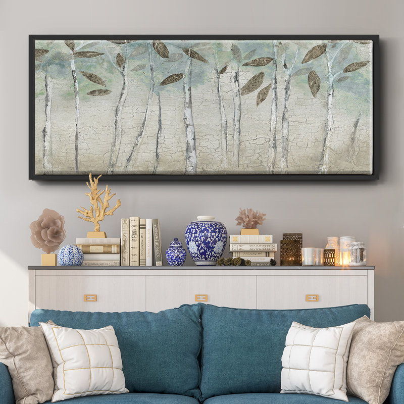 Rain Soft Woods - Toile avec cadre, H 20 po x l 50 po