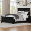 Base de lit plateforme en bois massif Abner Vintage avec tête de lit et pieds robustes-639239144-639239145