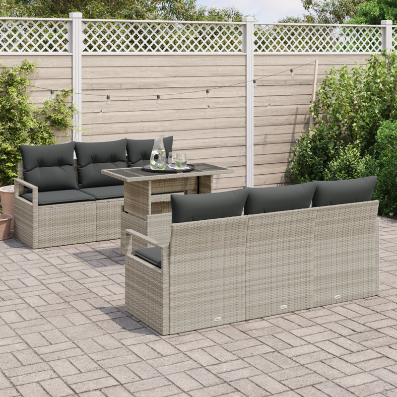 175cm Wide Patio Sofa with Cushions