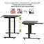 Bureau debout électrique en L à hauteur ajustable de 59 po, bureau assis et debout pour bureau à domicile, noir-1754327128-1754327131