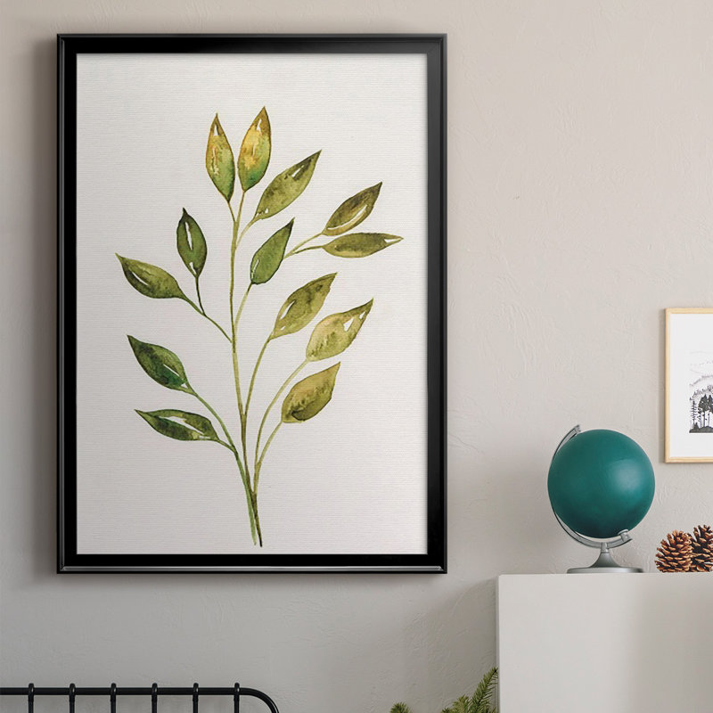 "Single Twig II", reproduction d'art encadrée, Cadre noir, H 24,5 po x l 18,5 po x P 1 po