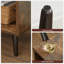 Table de chevet 1 tiroir avec tiroir et compartiment ouvert l 19,7 po Vansant, pieds en bois massif-720957645