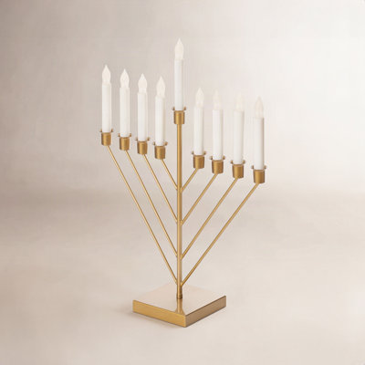 Chabad 9-Branch Electric Chanukah Menorah