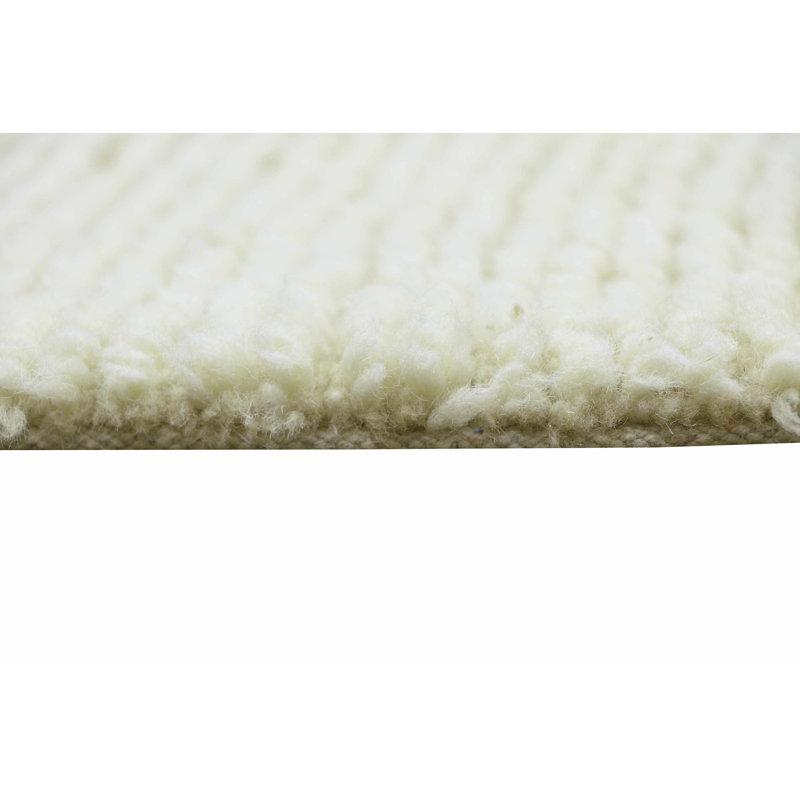 Tapis rose en laine mouton Koa, Rectangle 4 pi x 5 pi 6 po
