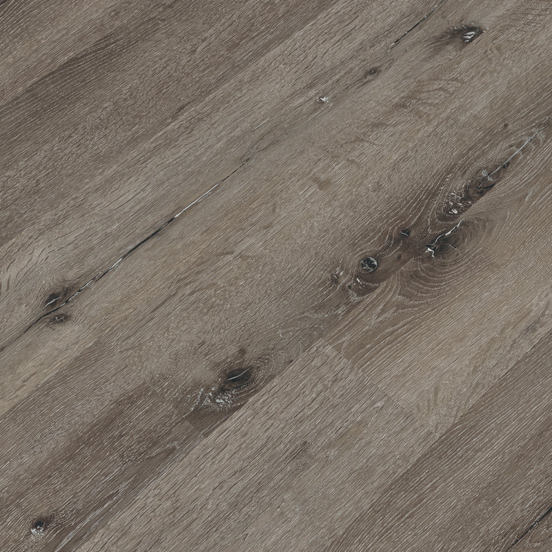 Plancher de luxe en bois de frêne brossé 6 po x 48 po 2 mm, Frêne de l'Est, 6MIL