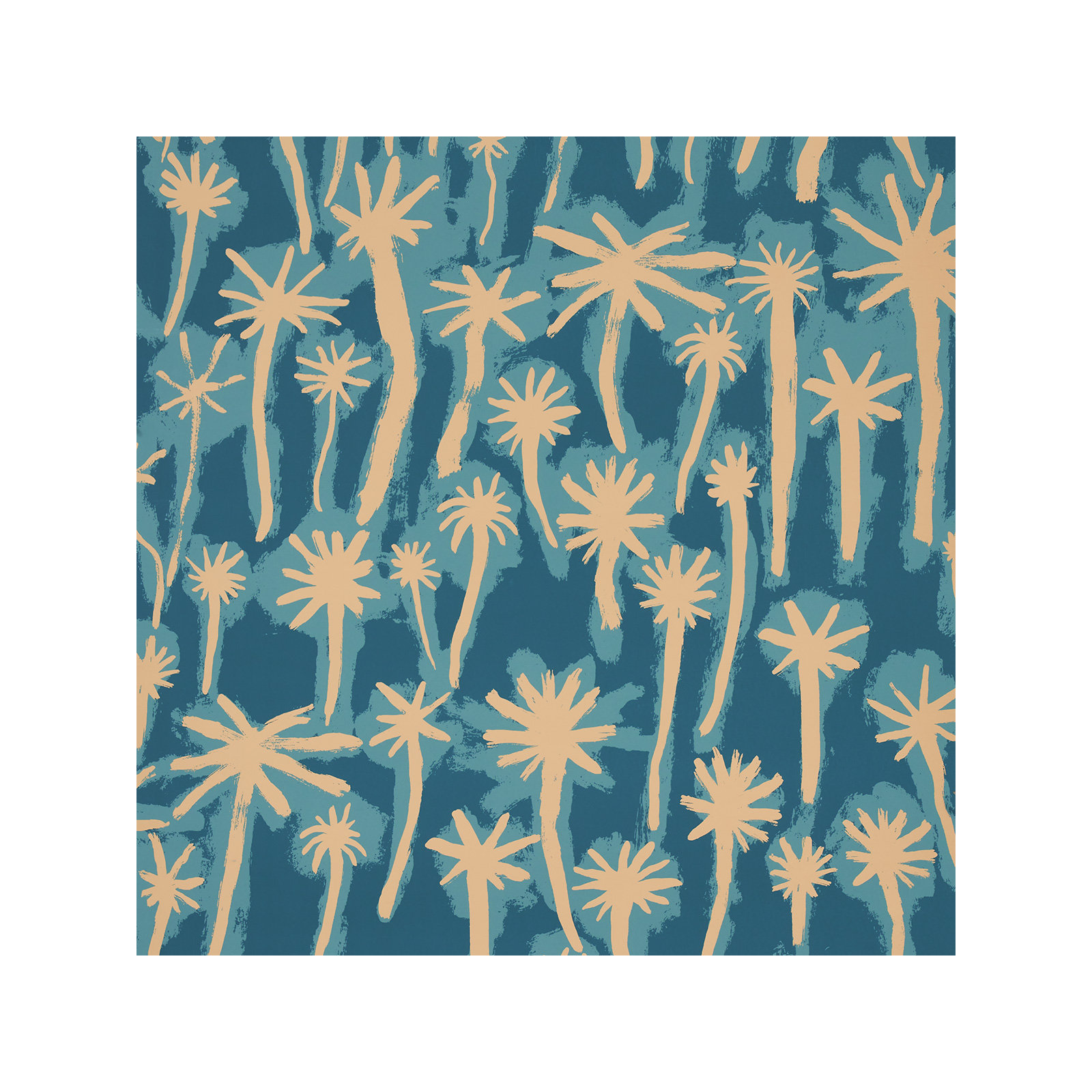 Schumacher x Abel Macias Palmitas Wallpaper, Dark Blue