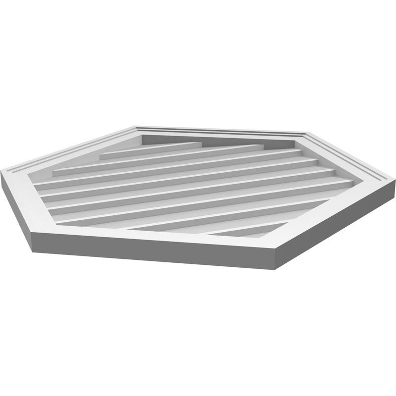 Ventilé vertical à pignon vertical 7/12 po, H 1,5 po x l 28 po x L 30 po