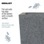 Textured Concrete Effect Tall Garden Plant Pot, Tall Planter with Drainage Holes, Grey Tall Tapered Planter-142673392