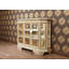 Solid Wood Lighted Curio Cabinet-1091320096
