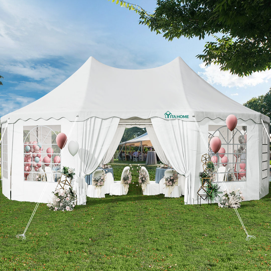 Steel Canopy Party Tent Heavy Duty Wedding Tent YITAHOME 