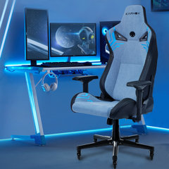 KARNOX Genie Game Chair Office Chair Ergonomic Computer Game Chair with  Lumbar Support and Adjustable Headrest Pillow PC Gaming Chair Cloth for  Teens