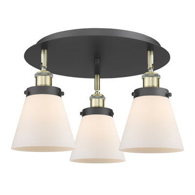 Plafonnier encastré 3 lumières Cone
