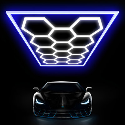14 Hex Hexagon Garage Lights