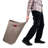 Plastic Rolling Laundry Hamper with Handles-73312124