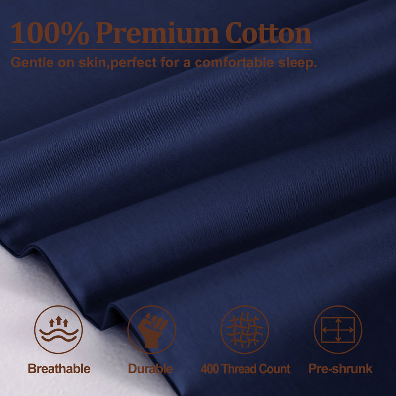 Housse de coussin 100% coton doux et respirant, housse pour coussin de fermeture à enveloppe, 20 po x 54 po, paquet de 1