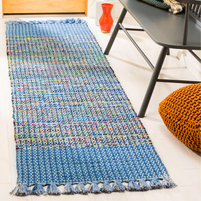 Ekaterina Hand Woven Cotton Abstract Rug