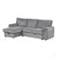 Canapé-lit modulaire rembourré avec sacs de rangement et 2 porte-gobelets sur les accoudoirs (modulaire)-1462486902