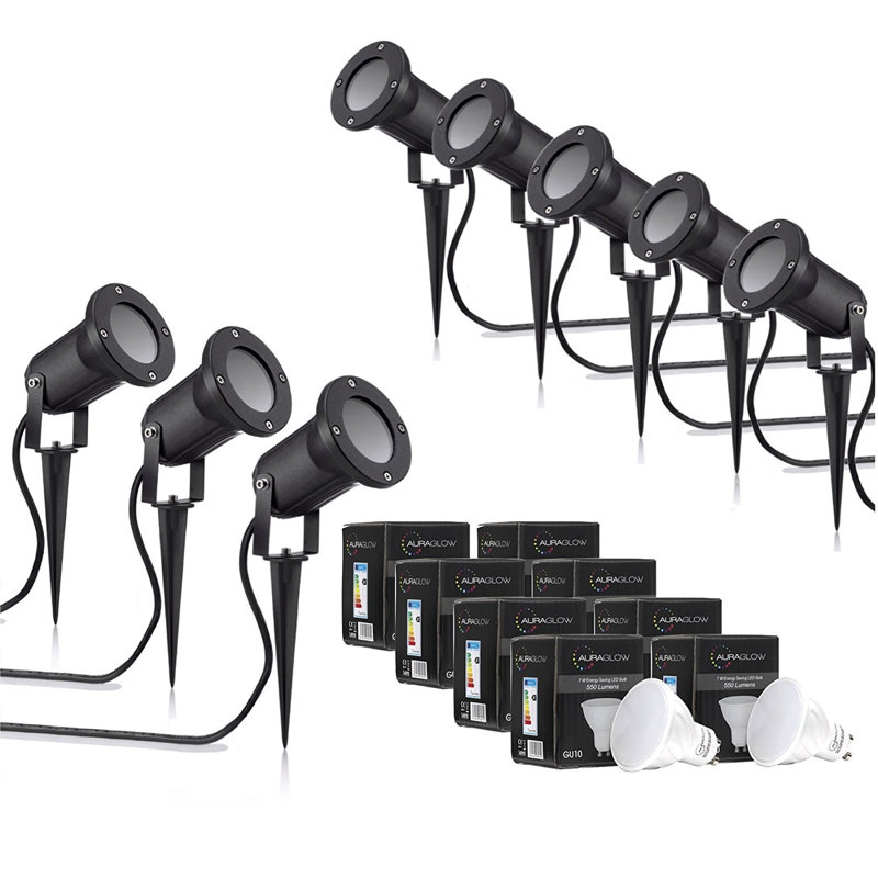 Gandy Black Metal Metal Pathway Light Pack