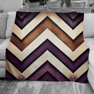 Chevron Fleece Throw