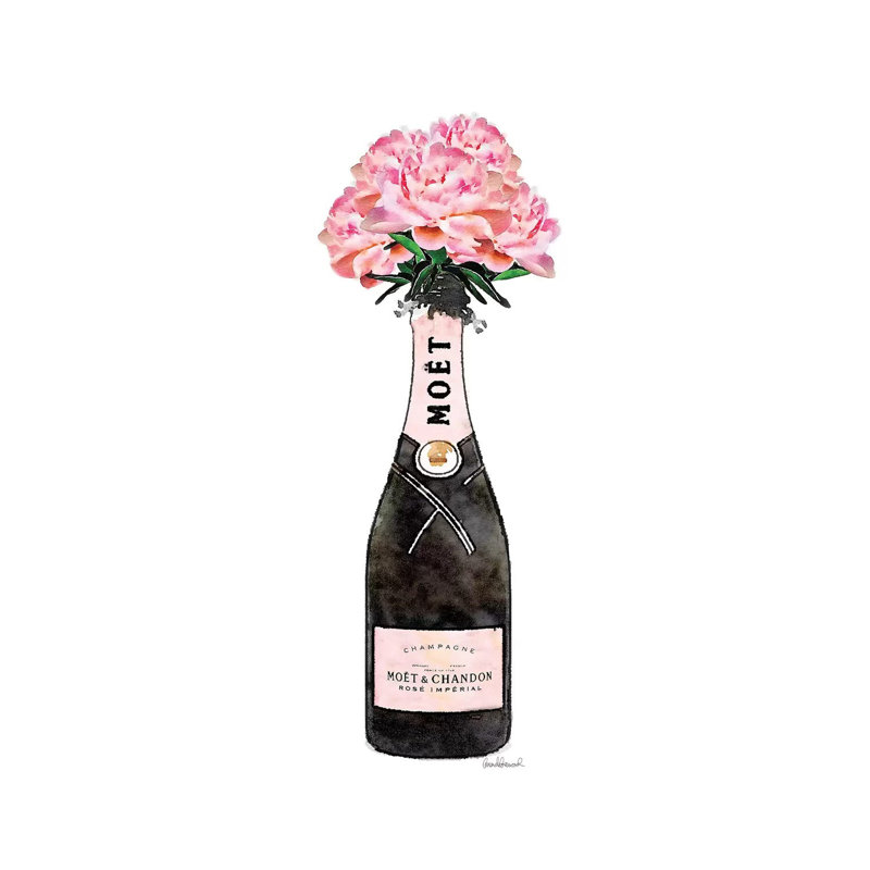Champagne Pink Peony by Amanda Greenwood - Print on Canvas, 20.32 cm H x 30.48 cm W, Wrapped Canvas