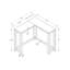 Table d'appoint d'angle, console, table de vestibule, table de canapé derrière-1702648855