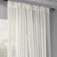 Apollo Extra Wide Voile Sheer Curtains for Bedroom Double Layered Curtains for Large Window Single Panel