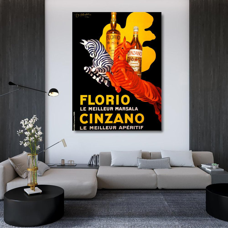 Florio e Cinzano, 1930, 48" H x 36" W
